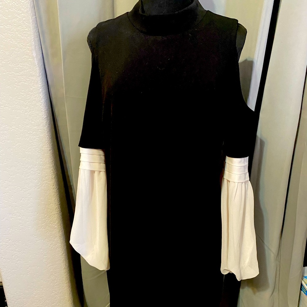 Black and white dress size large